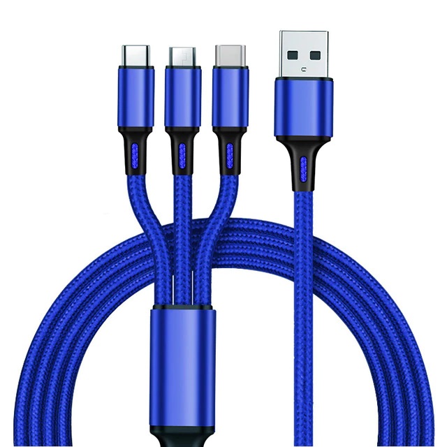 Кабель USB microUSB, type-c, iPhone 1м (2A)