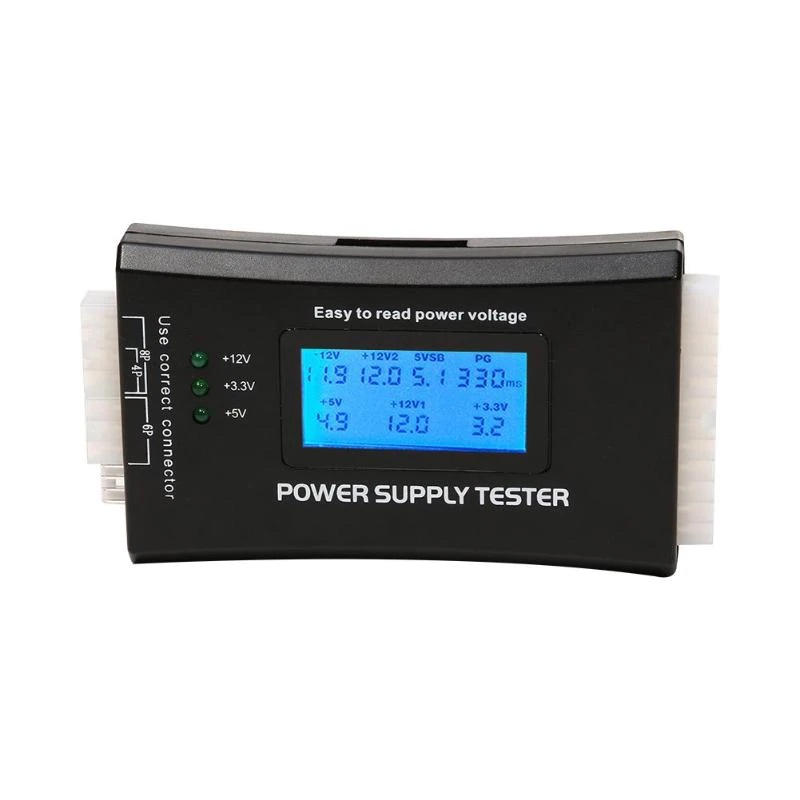 Тестер блоков питания тип 02 АТХ 20/24PIN (Power Supply Tester)