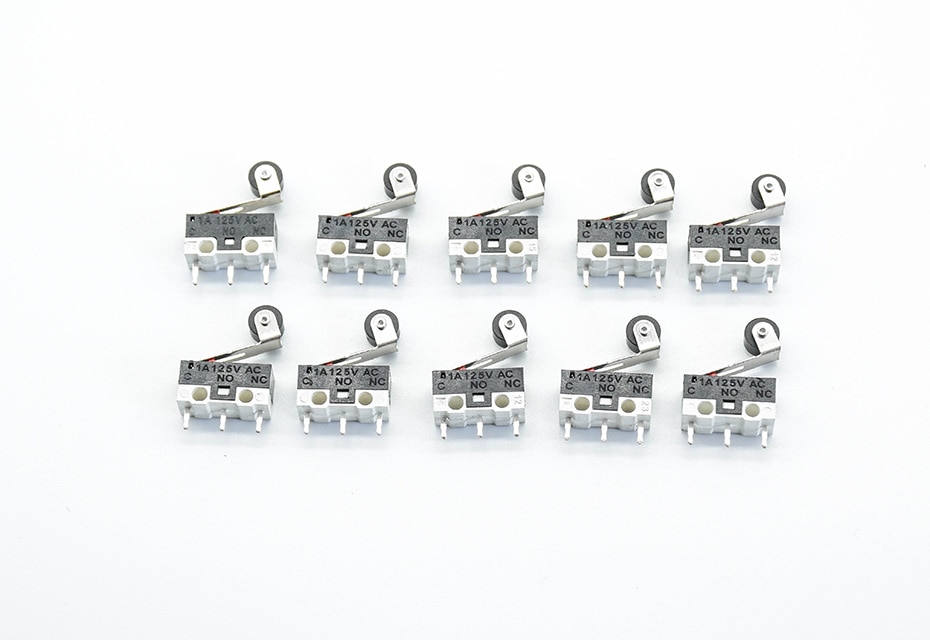 Микропереключатель с роликом 15мм, 1А 125VAC, 13*6*6, концевик